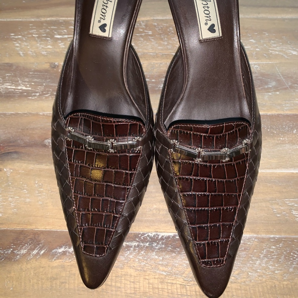 Brighton Leather Mule Shoes size 8.5m